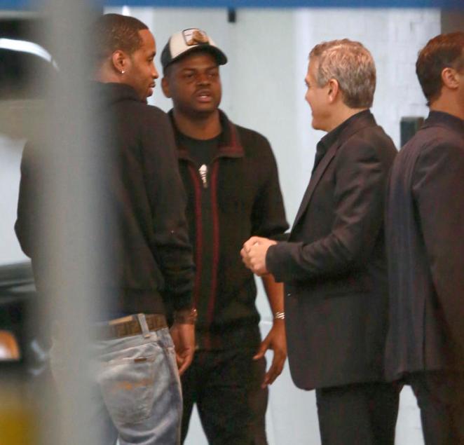 *EXCLUSIVE* George Clooney and Amal Alamuddin night out with friends at SoHo House