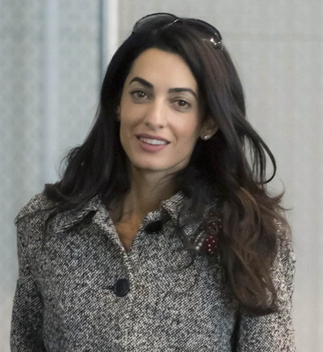 131887, EXCLUSIVE: Amal Alamuddin Clooney seen at EuroAirport Ba