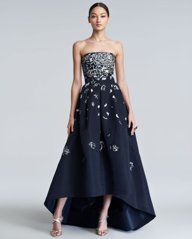 Oscar-de-la-Renta-Embellished-High-Low-Gown